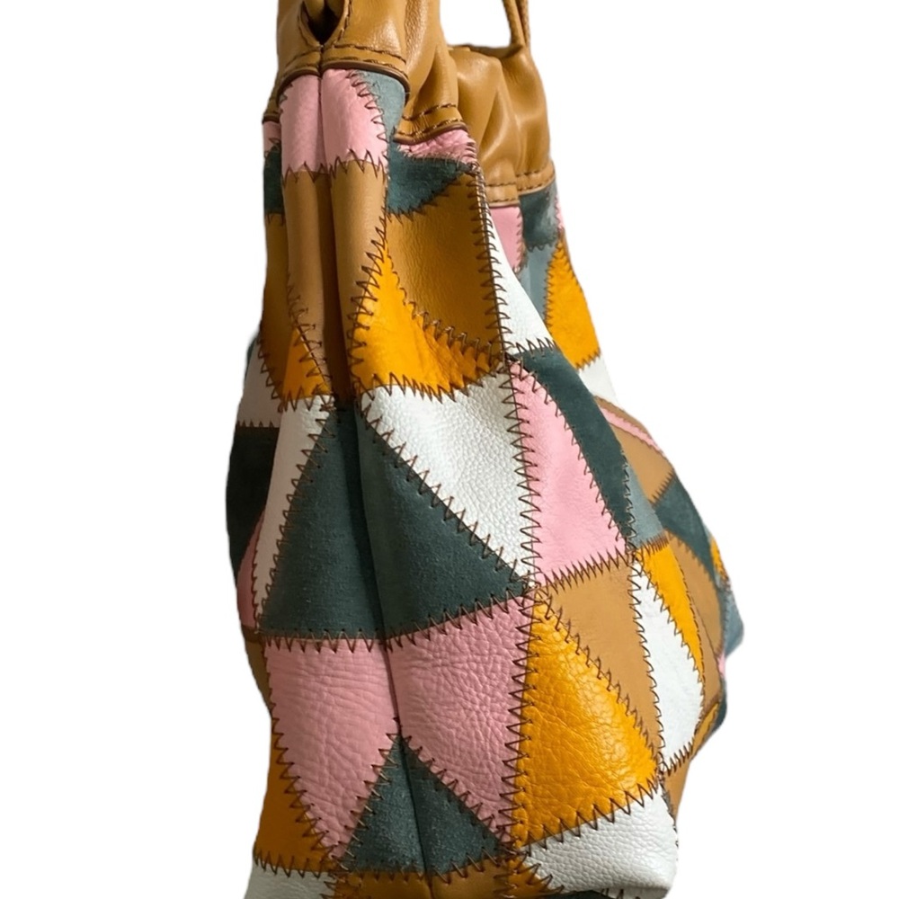 Fossil Tan and Pink Geometric Shoulder Bags - Picture 6 of 11
